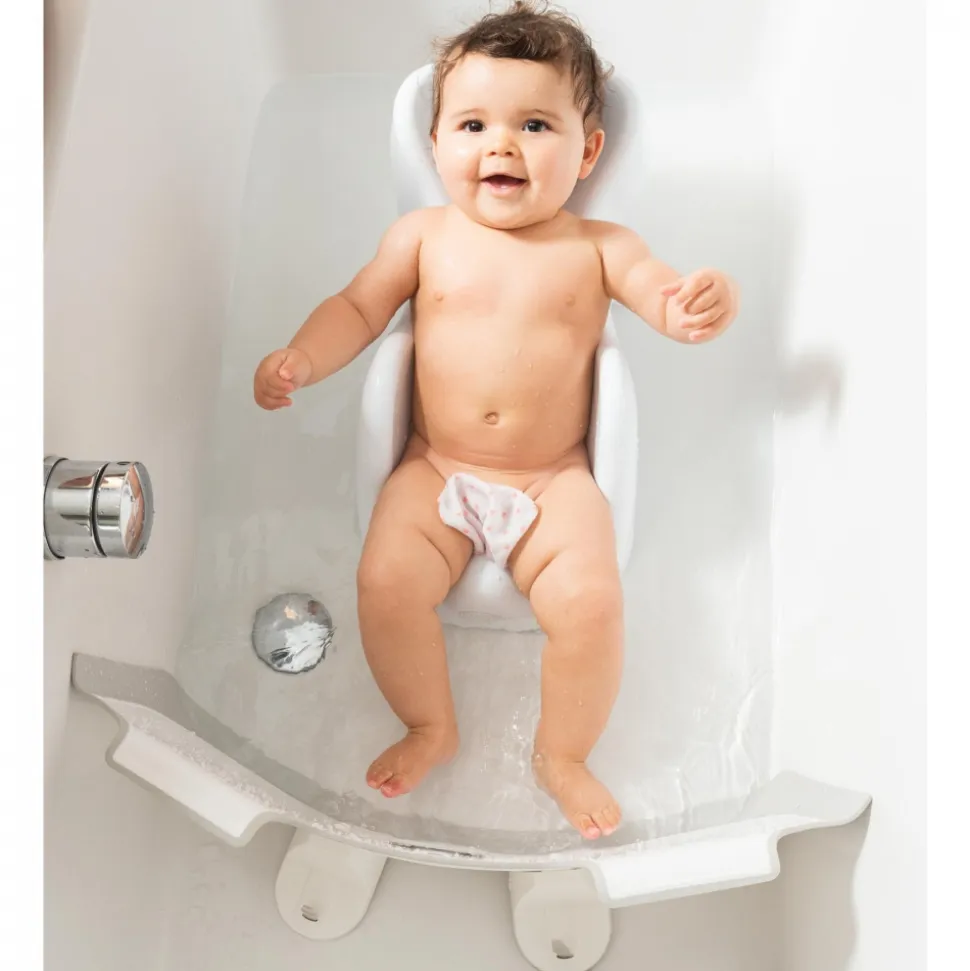 Transat de bain bébé blanc