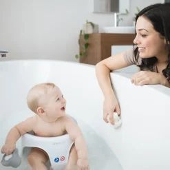 Transat de bain gris et anneau de bain gris