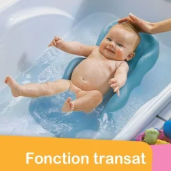 Transat de bain gris perle soft gris