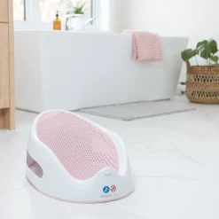 Transat de bain rose