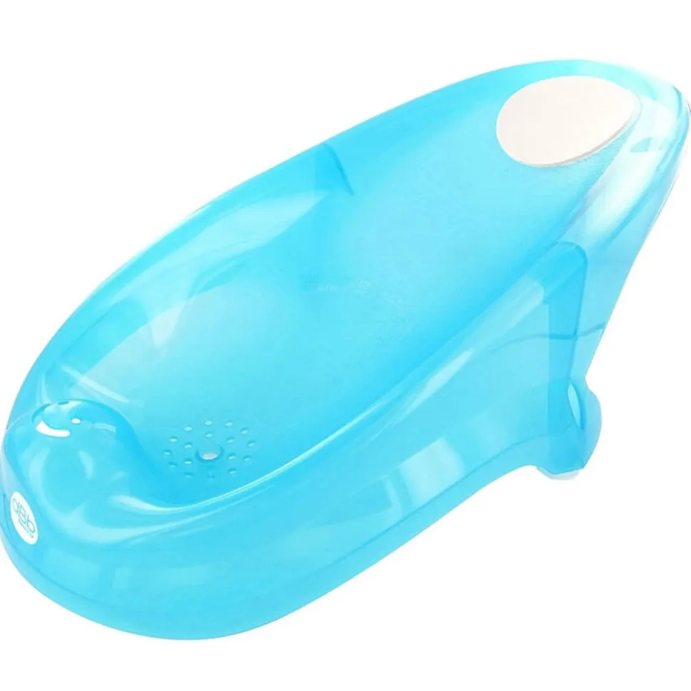 Transat de bain turquoise translucide
