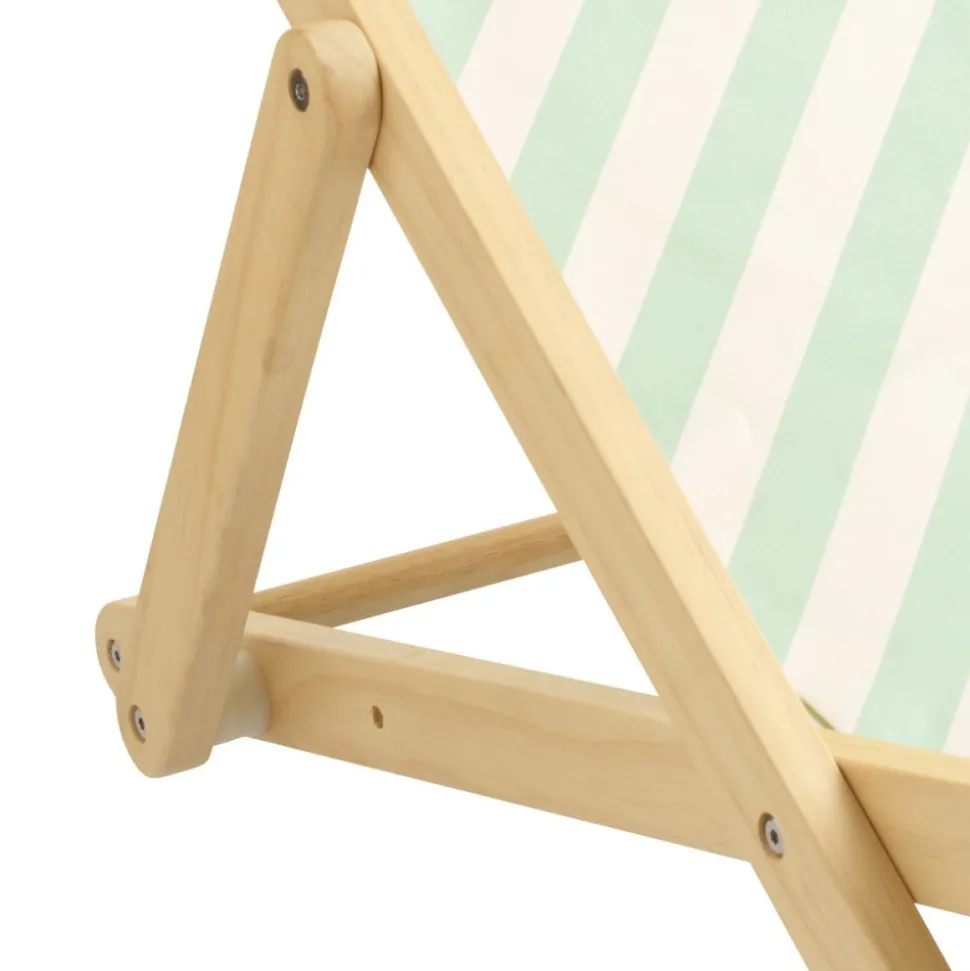 Transat de plage vert