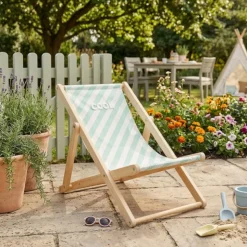 Transat de plage vert