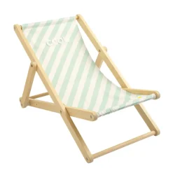 Transat de plage vert