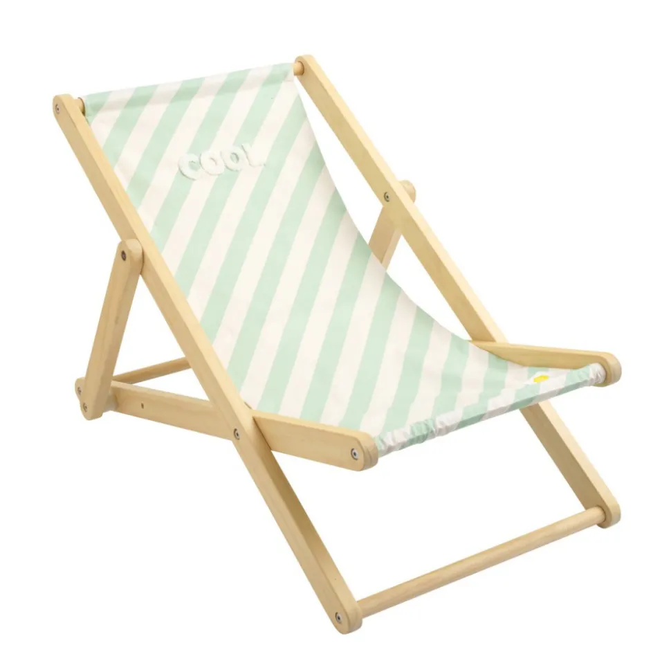 Transat de plage vert