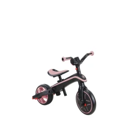 Tricycle explorer 4 en 1 évolutif et pliable pastel rose