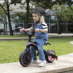 Tricycle explorer 4 en 1 évolutif et pliable pastel rose