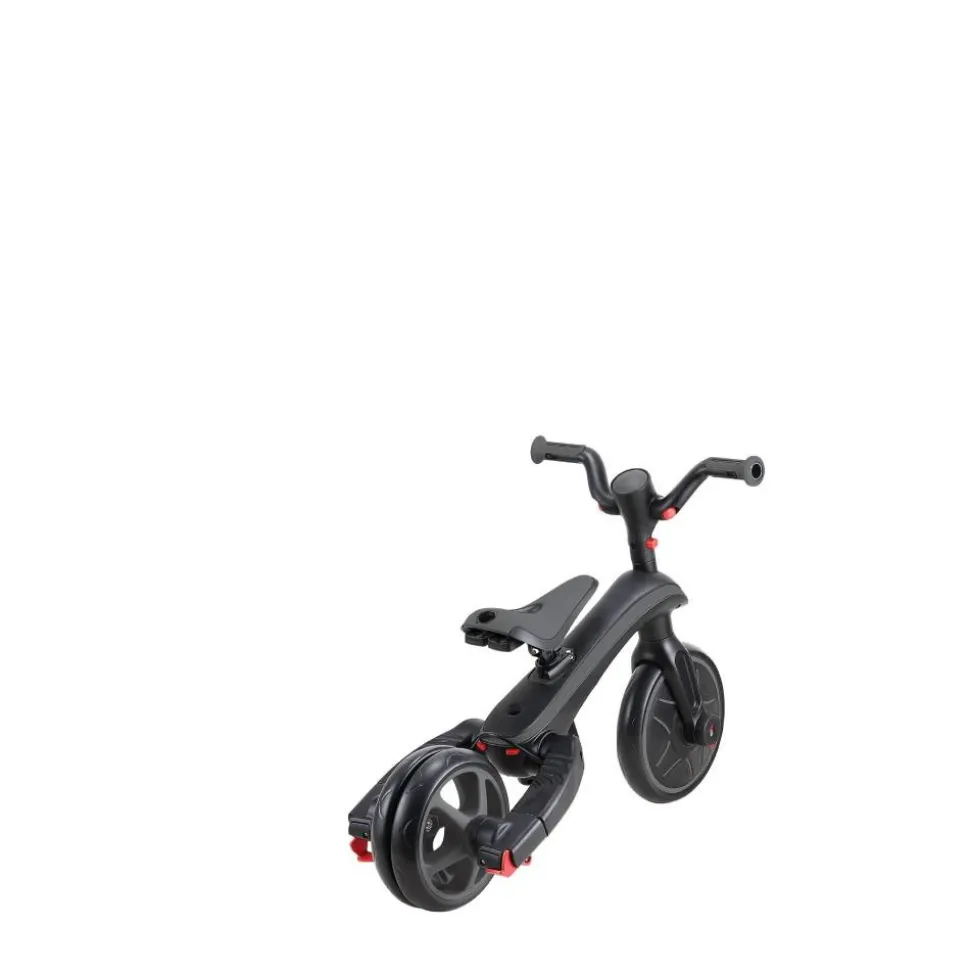 Tricycle explorer 4 en 1 évolutif et pliable noir et gris