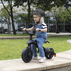 Tricycle explorer 4 en 1 évolutif et pliable noir et gris