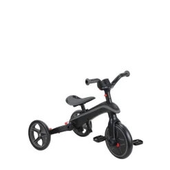 Tricycle explorer 4 en 1 évolutif et pliable noir et gris