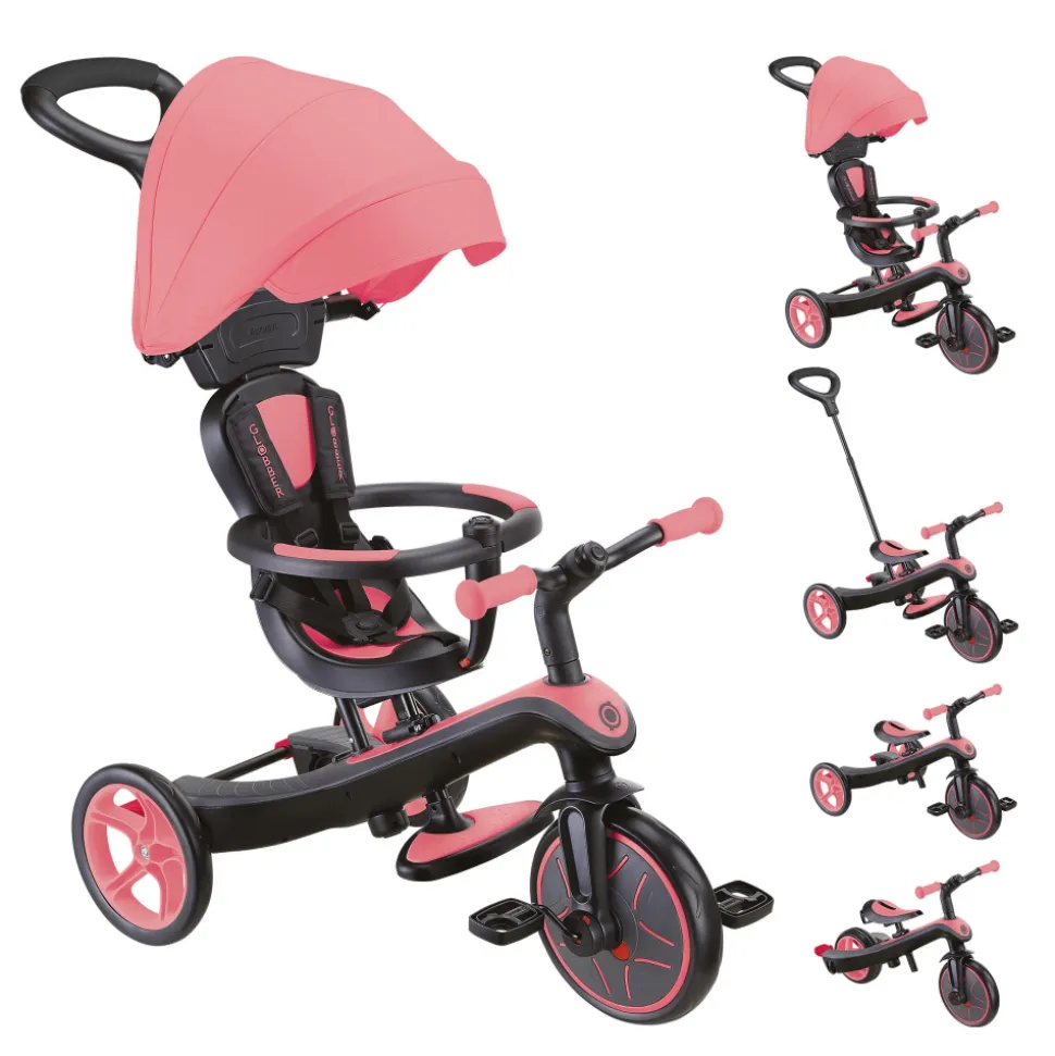 Tricycle explorer 4 en 1 évolutif fushia