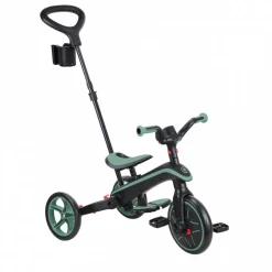 Tricycle explorer 4 en 1 évolutif et pliable olive