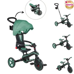 Tricycle explorer 4 en 1 évolutif et pliable olive