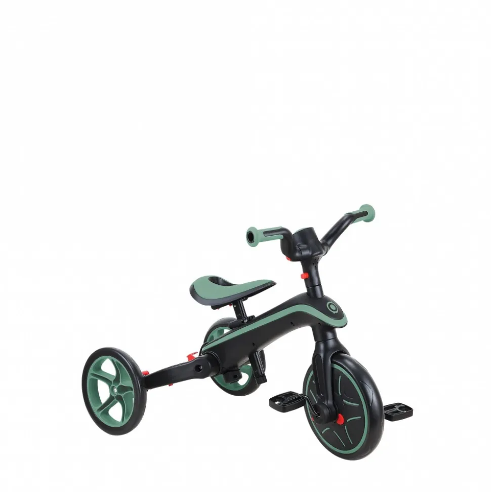 Tricycle explorer 4 en 1 évolutif et pliable olive