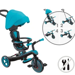 Tricycle explorer 4 en 1 évolutif turquoise