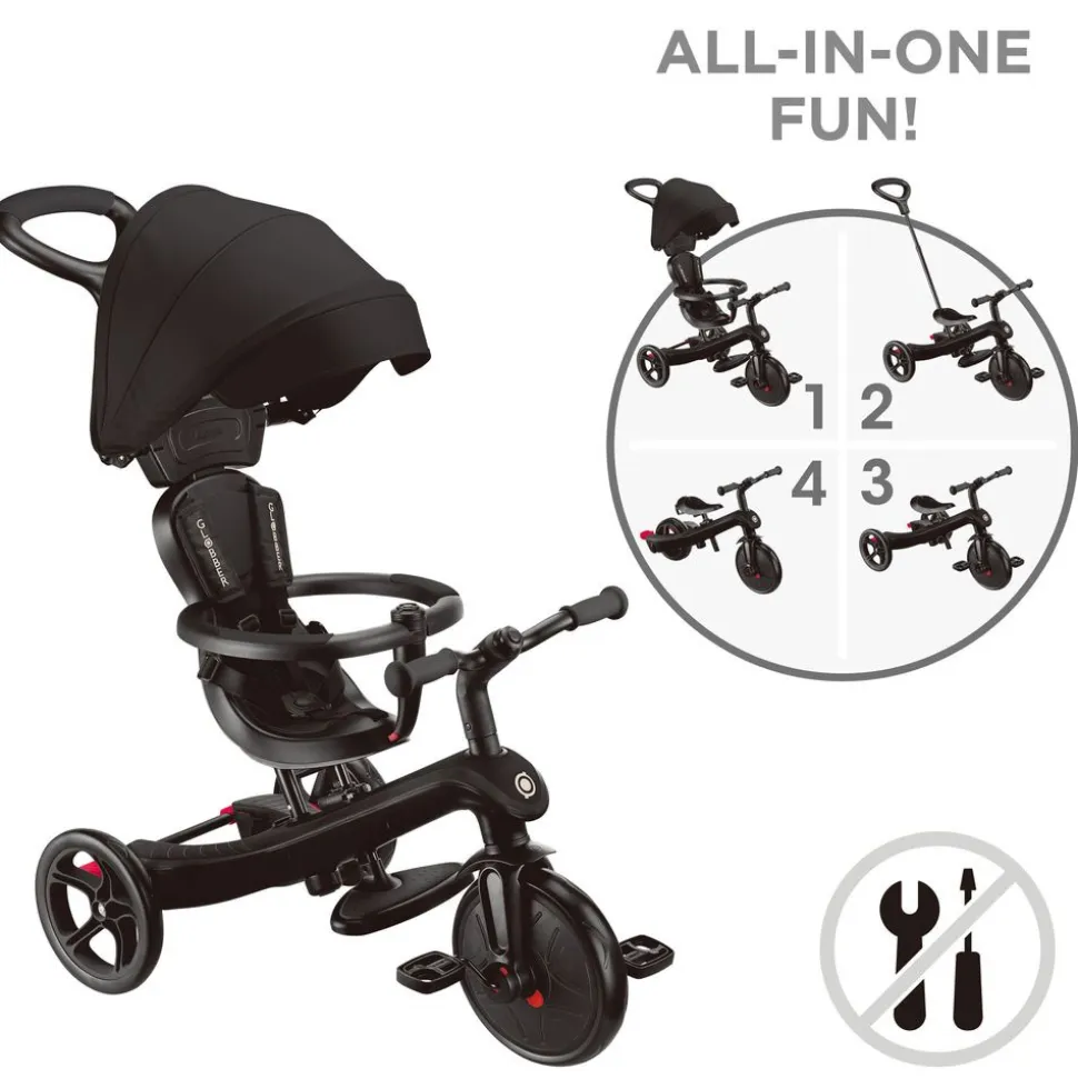Tricycle explorer 4 en 1 évolutif noir