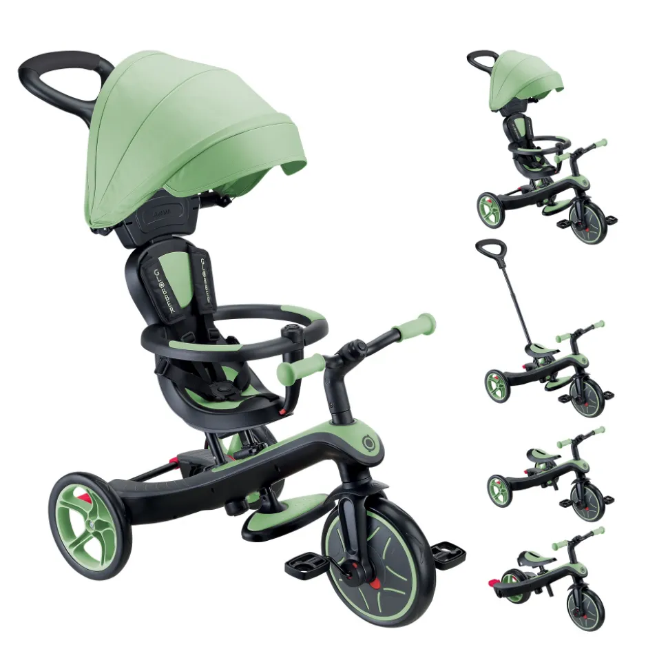 Tricycle explorer 4 en 1 évolutif sauge
