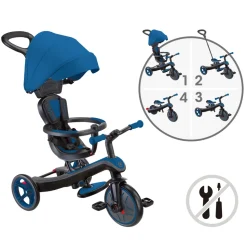 Tricycle explorer 4 en 1 évolutif bleu royal