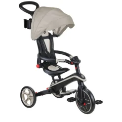 Tricycle explorer 4 en 1 évolutif et pliable taupe