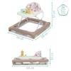 Trotteur bébé emil blanc/moka