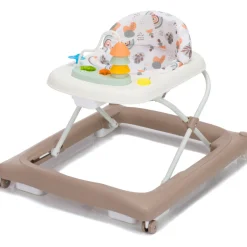 Trotteur bébé emil blanc/moka