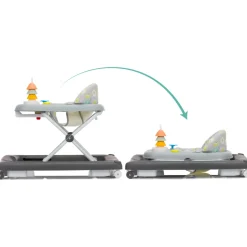 Trotteur pour bébé emil gris/anthracite
