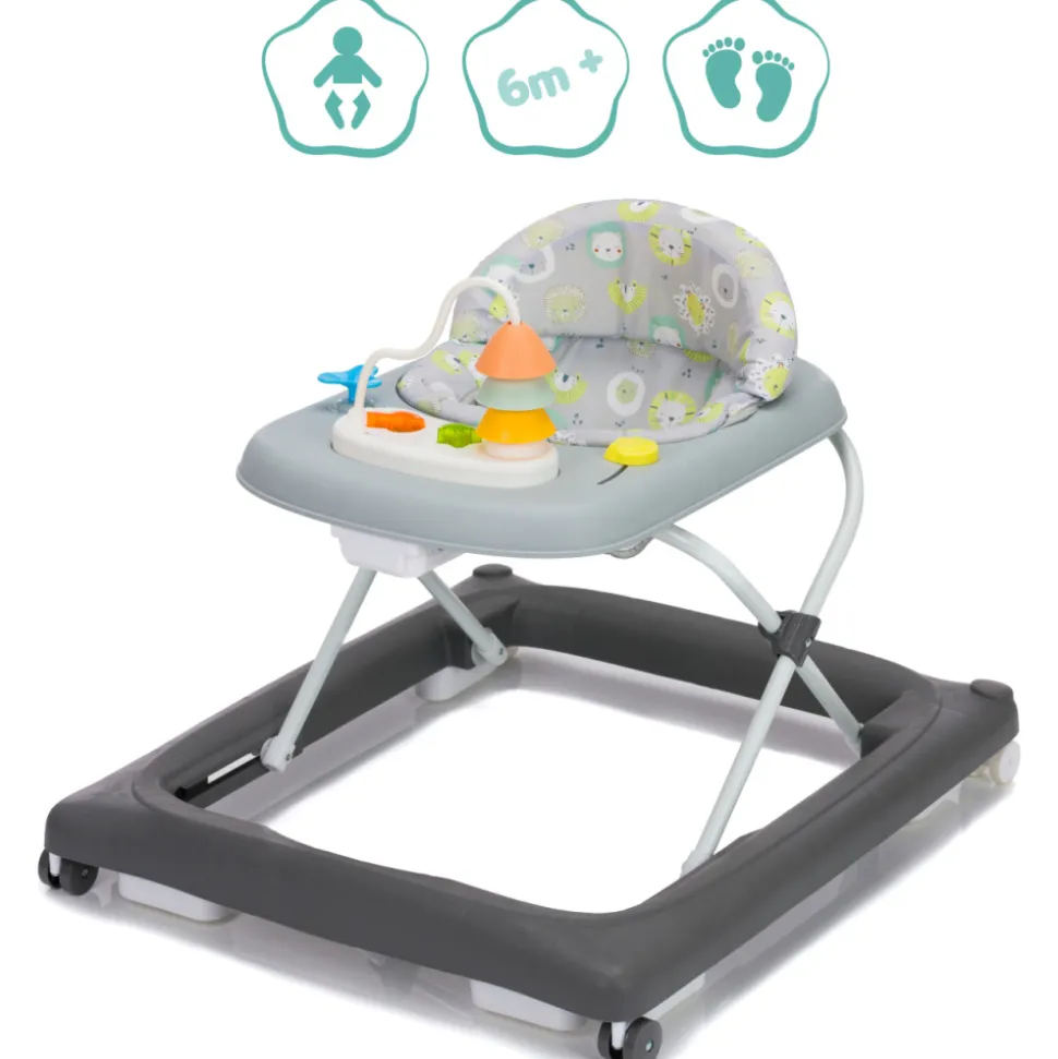 Trotteur pour bébé emil gris/anthracite