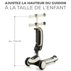 Trottinette halley stone white