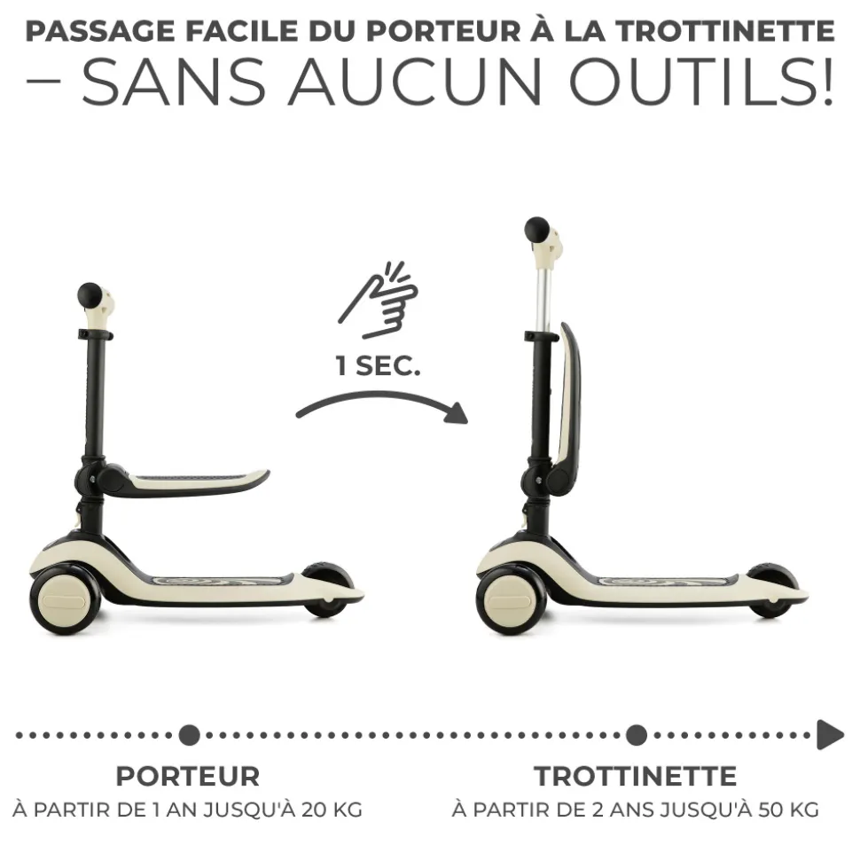 Trottinette halley stone white