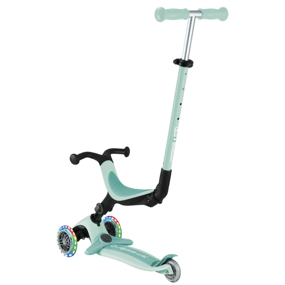 Trottinette évolutive go up active plus lights pastel menthe et menthe foncée