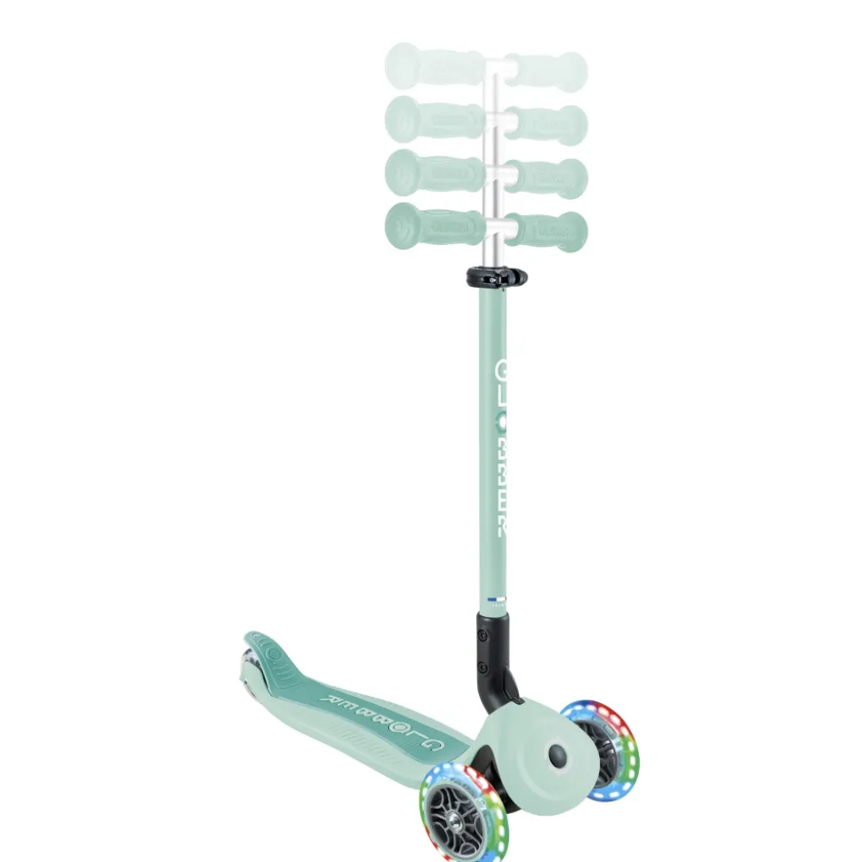 Trottinette évolutive go up active plus lights pastel menthe et menthe foncée