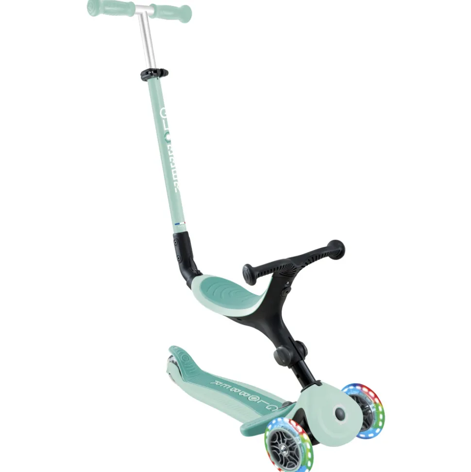Trottinette évolutive go up active plus lights pastel menthe et menthe foncée