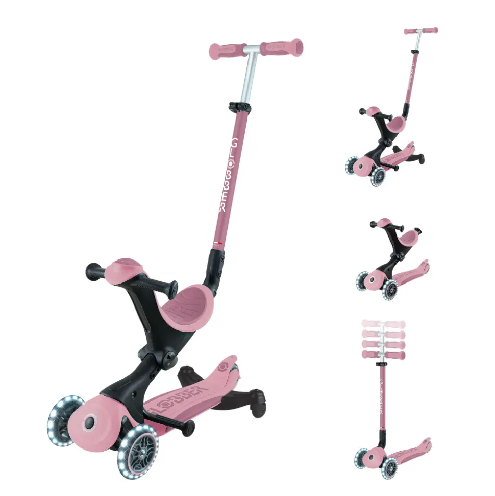 Trottinette évolutive go up deluxe lights eco 360 framboise