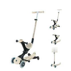 Trottinette évolutive go up deluxe lights eco 360 sable