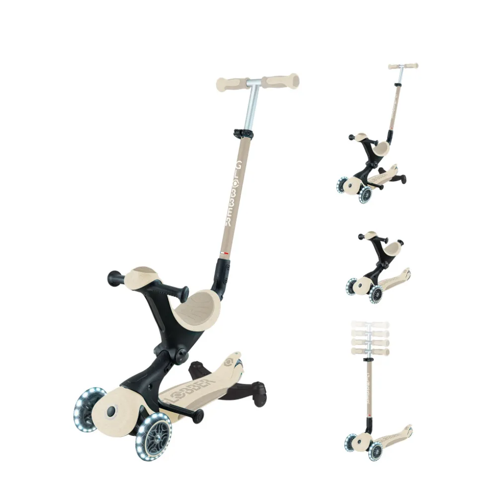 Trottinette évolutive go up deluxe lights eco 360 sable