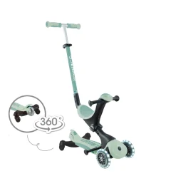 Trottinette évolutive go up deluxe lights eco 360 pistache