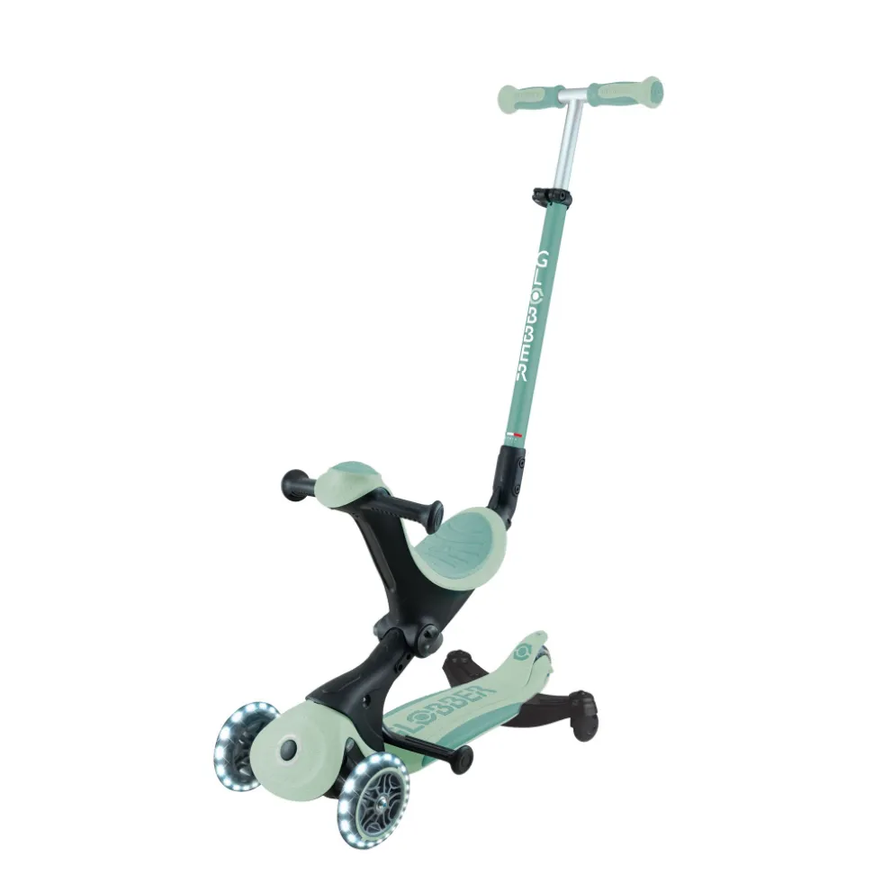 Trottinette évolutive go up deluxe lights eco 360 pistache