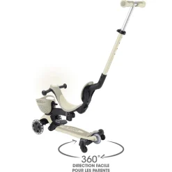 Trottinette évolutive go up 360° lumineuse taupe