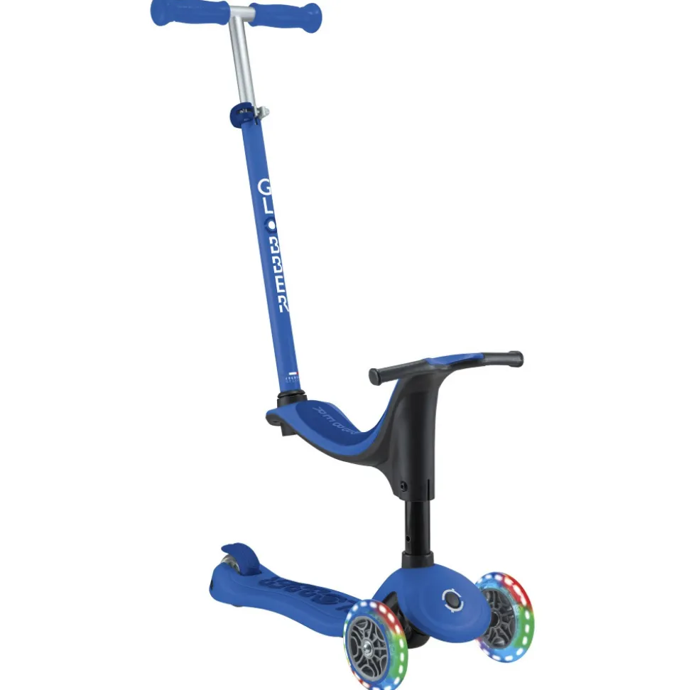 Trottinette évolutive go-up sporty lights 3 en 1 bleu foncé