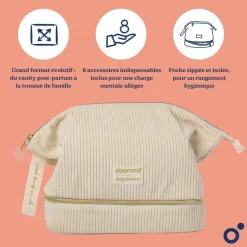 Trousse de maternité mommy vanity sand