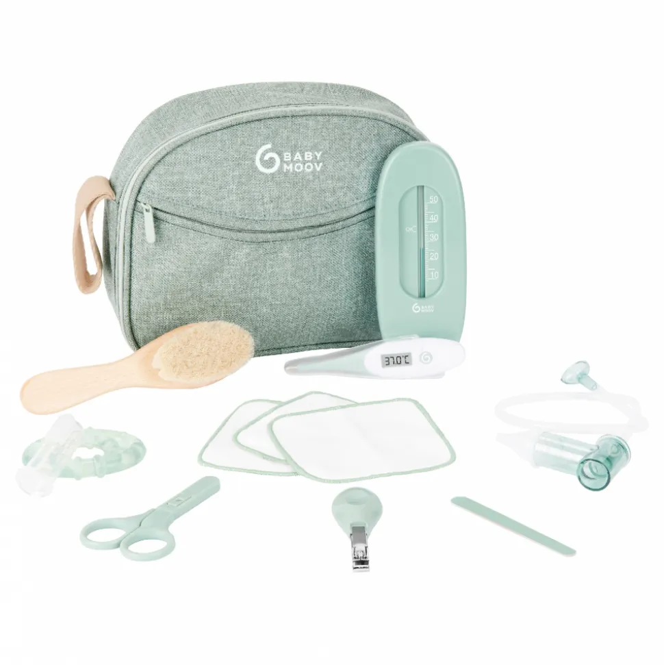 Trousse de soin bébé 10 accessoires matcha