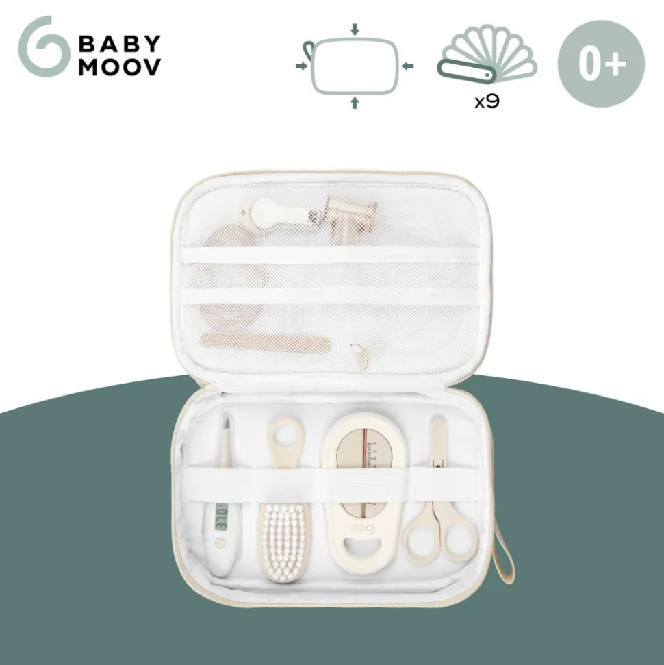 Trousse de soin bébé 9 accessoires sable