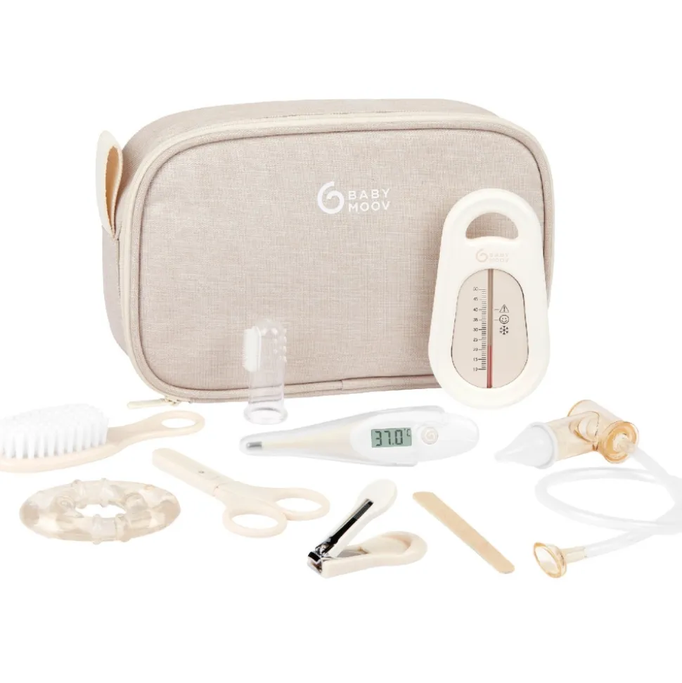 Trousse de soin bébé 9 accessoires sable