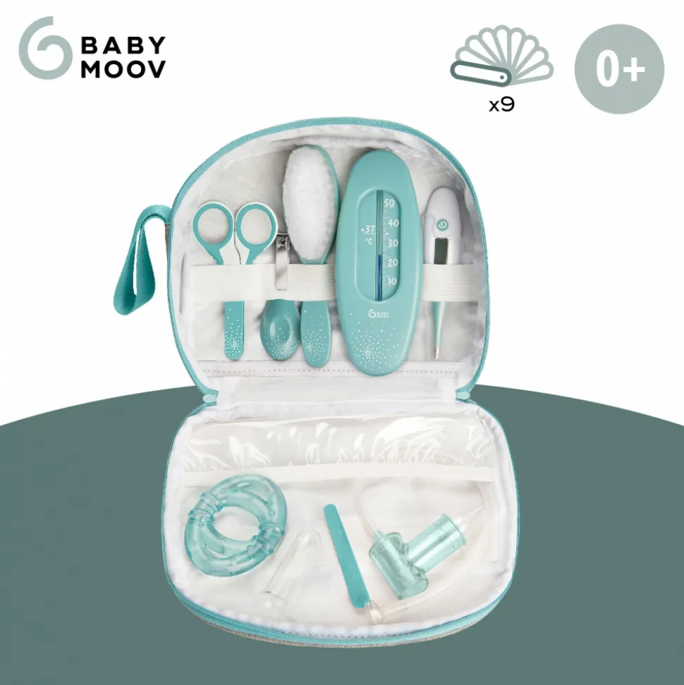 Trousse de soin bébé 9 accessoires aqua