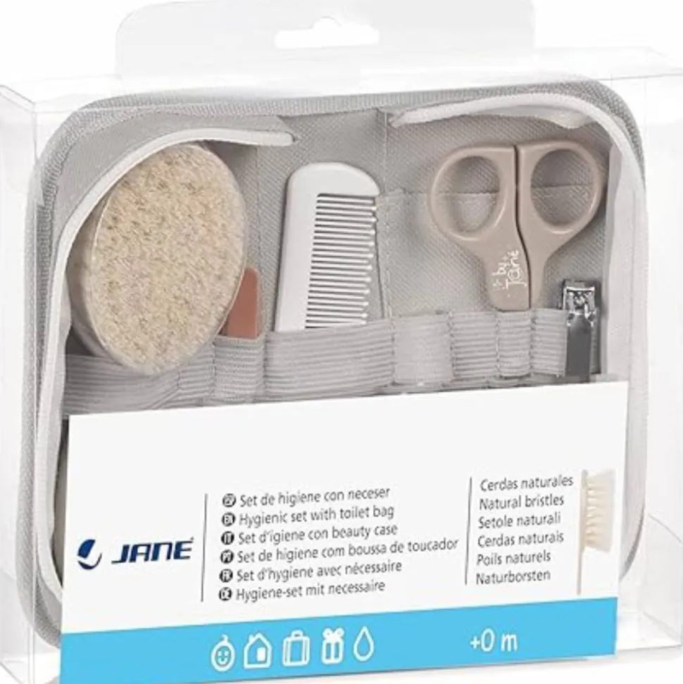 Trousse de soin bébé 6 pièces sand