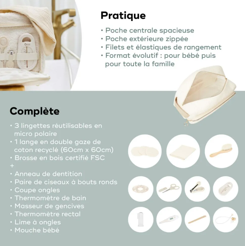 Trousse de soin bouclette white