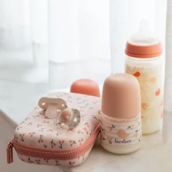 Trousse de toilette bébé birdies rose