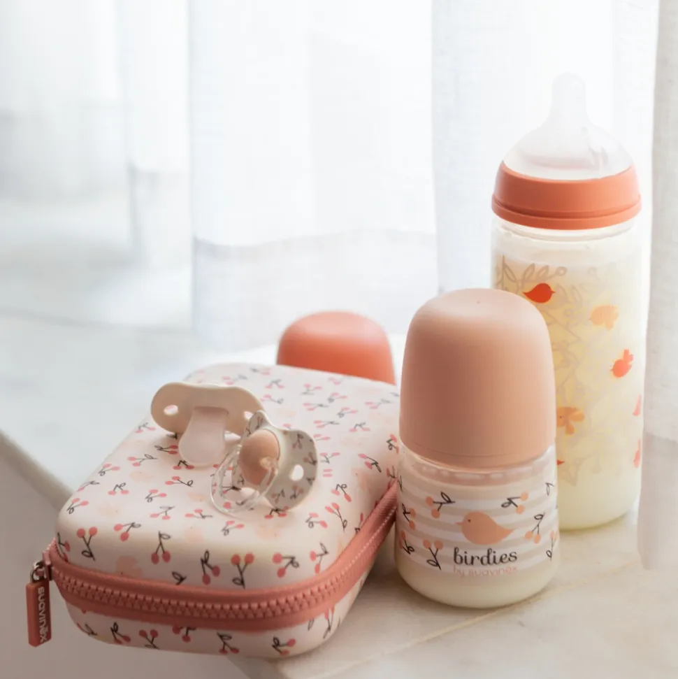 Trousse de toilette bébé birdies rose