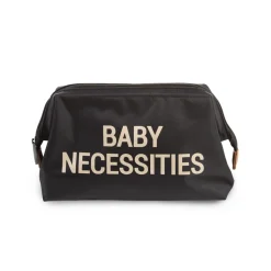 Trousse de toilette bébé noir et or