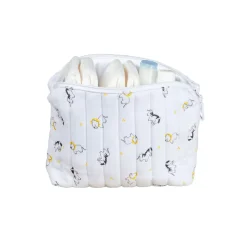 Trousse de toilette bébé pluche et pompon